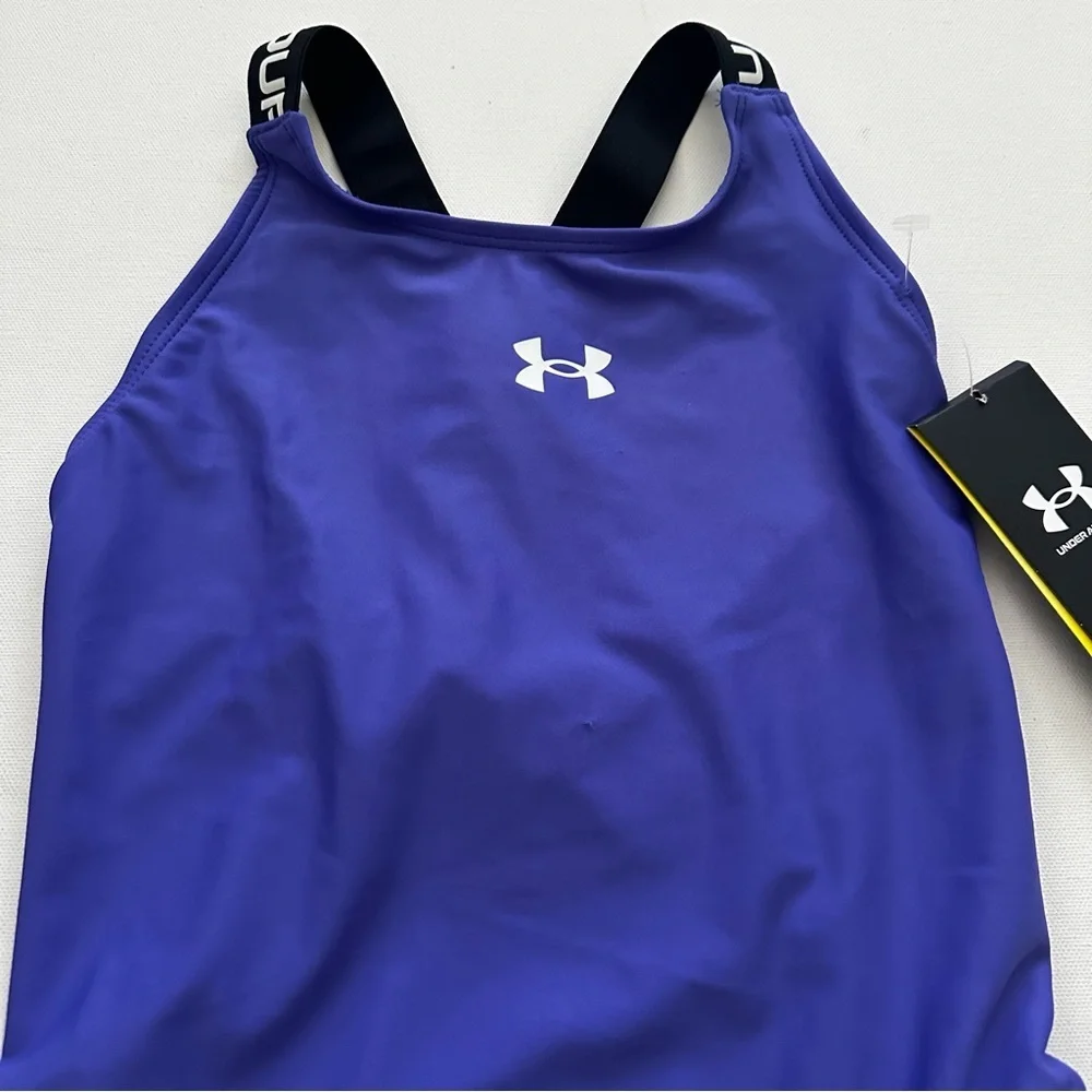 Under Armour Girls' Royal Purple One-Piece Swimsuit Size 6X